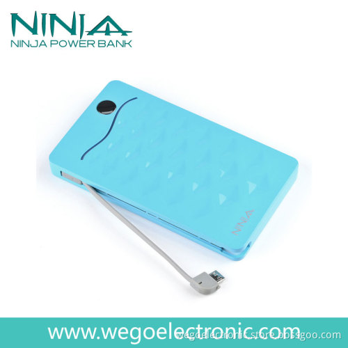 Gift Use Outdoor Emergency Slim Polymer Mobile Power Bank 3000mAh N0106